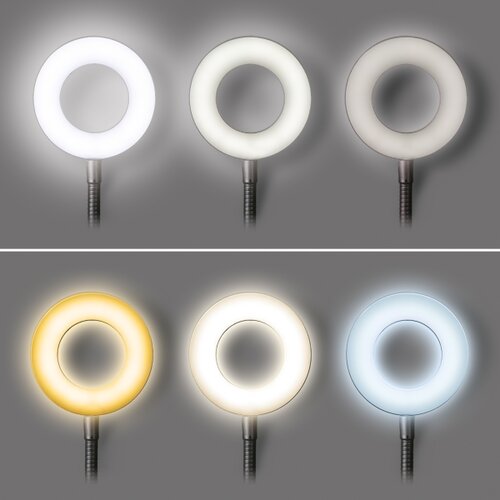Solight WO66-B- LED prigu&amp;scaron;iva stona lampa sa klipsom LED/8W/230V 3000/4000/5000K crna Slike