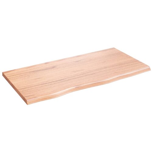  Polica svjetlosmeđa 80x40x2 cm od obrađene hrastovine Slike