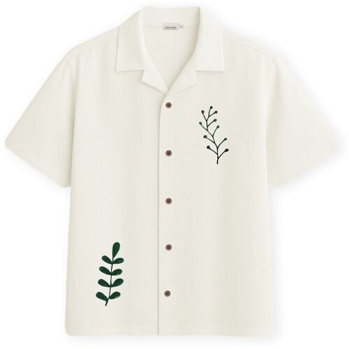IMAGO Srajce s kratkimi rokavi Sycamore Shirt - Cru Bela Cene