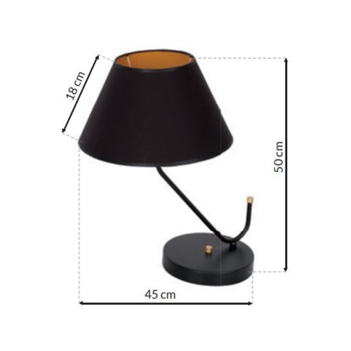  Stona lampa VICTORIA 1xE27/60W/230V crna Slike