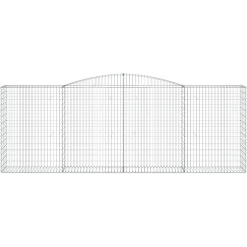 Lučne gabionske ko&amp;scaron;are 6 kom 400x50x140/160cm pocinčano željezo Slike