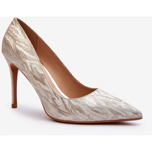 Kesi High heels embellished with gold Klonisa glitter
