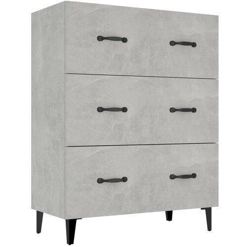 Maison Chic Komoda - Predalnik betonsko siva 69,5x34x90 cm inženirski les, (21721252) Cene