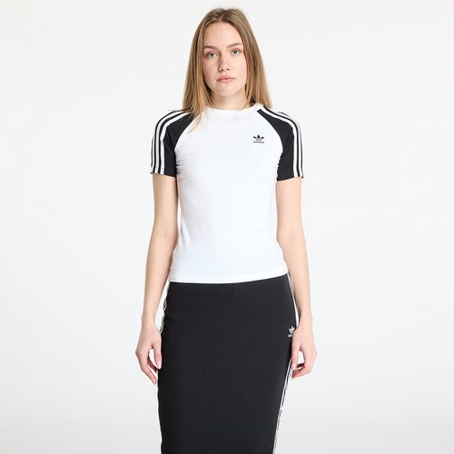 Adidas Majica Adicolor 3 Stripe Raglan Slim Tee White/ Black S Cene