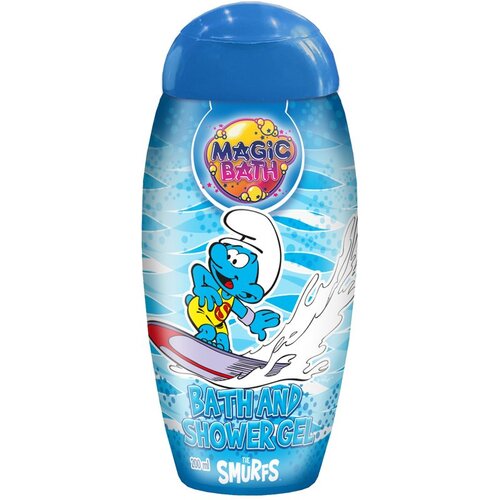 The Smurfs Magic Bath Bath &amp;amp; Shower Gel gel za kupku i tu&amp;scaron;iranje za djecu 200 ml Slike