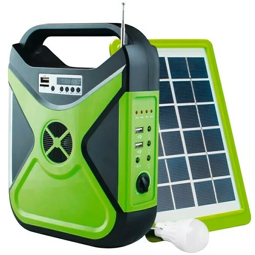V solarni set SPS-300 (d x š x v: 12 x 23 x 28 cm, crno-zelene boje, plastika)