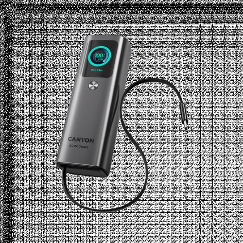 Canyon Built-in cable power bank OnPower 265 20000mAh 165W Aluminium Dark grey ( CNS-CPB265DG ) Slike