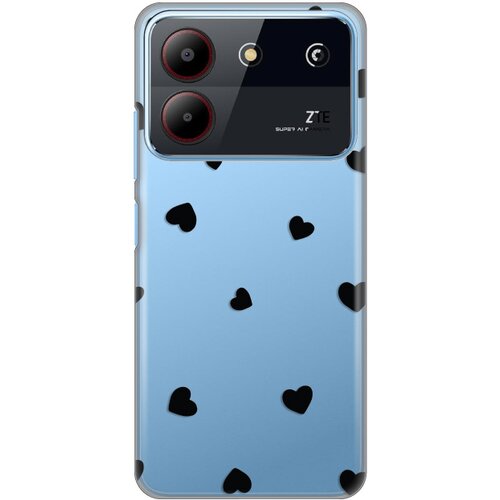  Torbica Silikonska Print Skin za ZTE Blade A54 Hearts Slike