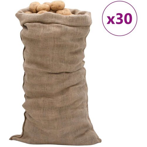  Jutene vreće 30 kom 65 x 135 cm 100 % juta 220 g/m&amp;sup2; Slike