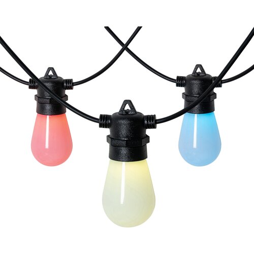 QAZQA Smart pin kabel LED 15 metrov 15-light opal RGBW IP44 - Chill Cene