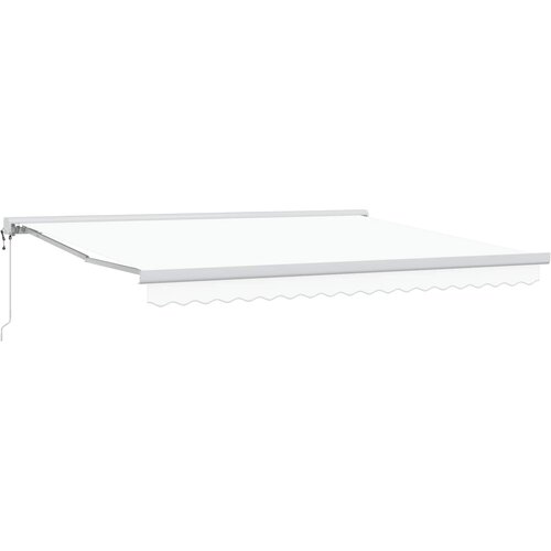  Skrovita tenda Bijelo 400 &times; 300 cm Tkanina i Metal Cijene