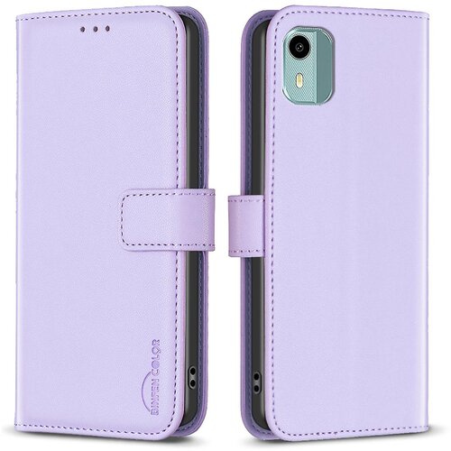 INORCO BINFEN COLOR BF17 Za Nokia C12 4G/C12 Pro/C12 Plus stojalo za pametni telefon PU usnje+TPU ovitek za denarnico, (22035895) Slike