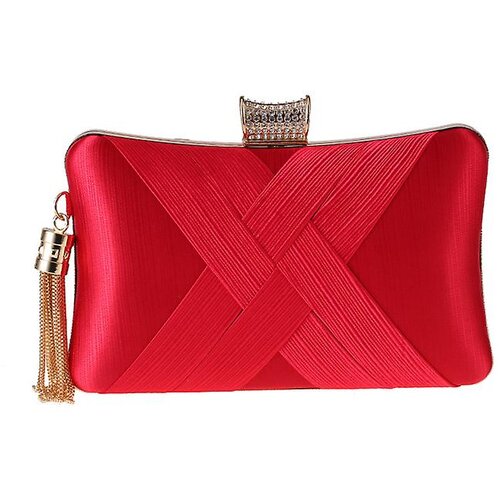 Generic Ženske večerne clutch torbice Svilene torbice za zabave Poročne poročne satenaste torbice z obeskom s resicami, (21127644) Cene