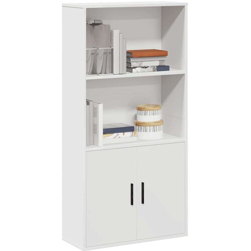 vidaXL Knjižna omara bela 60x24x120 cm inženirski les Cene