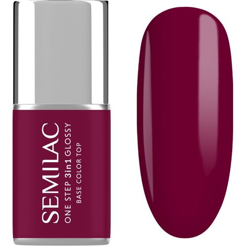Semilac One Step 3in1 Glossy gel lak za nokte nijansa 775 Plum Wine 7 ml Slike