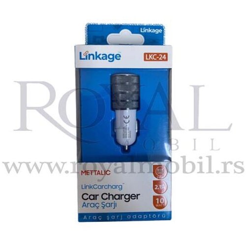  Auto punjac (kuciste) Linkage LKC-24 2.1A beli sa crnim Cene