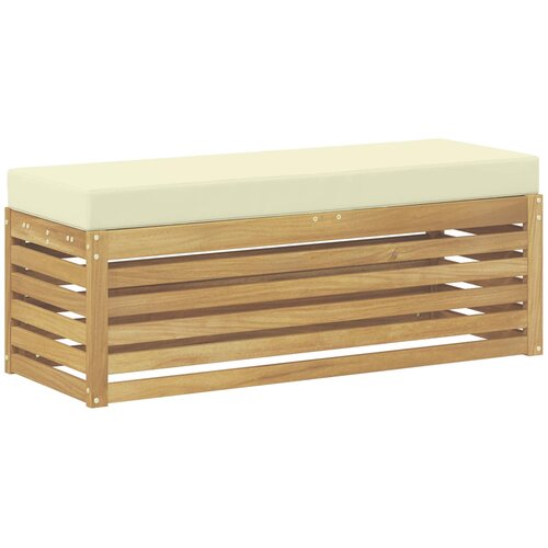 vidaXL Zunanja garnitura za sedenje Bela in krem 115 x 43 x 45 cm, (5000273469) Cene