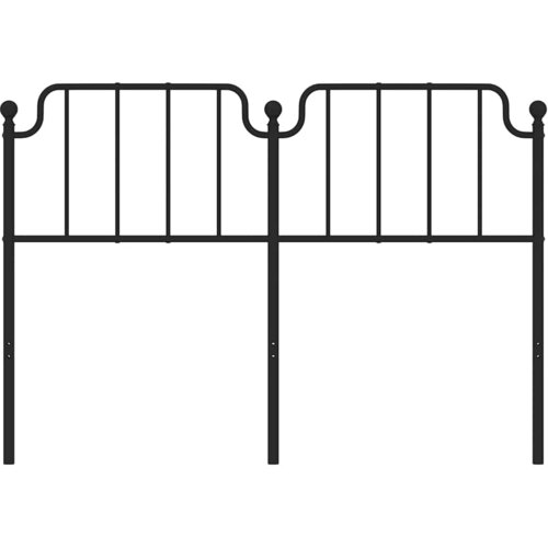  Metalno zamjensko uzglavlje crno 150 cm Slike