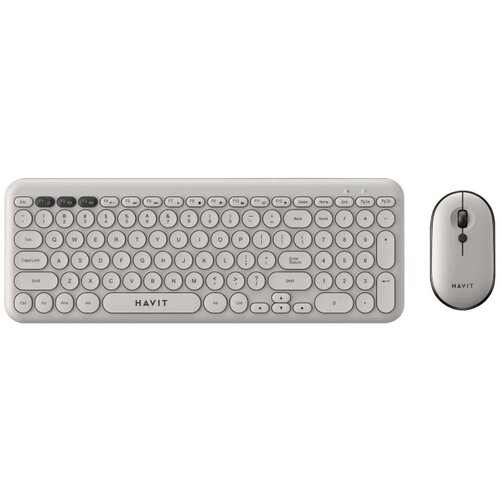 Havit bežični kombo ( mi&amp;scaron; + tastatura ) KB254GCM svetlo siva Slike
