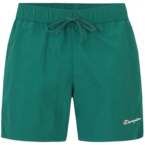 Champion Authentic Athletic Apparel Kratke kopalne hlače smaragd / rdeča / bela