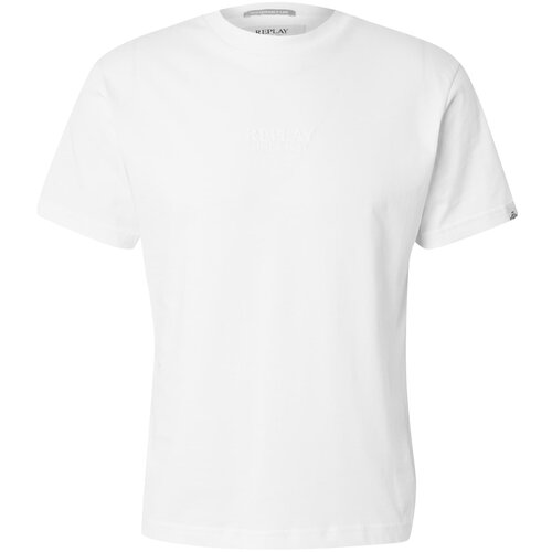 Replay Majice s kratkimi rokavi T SHIRT Bela Cene