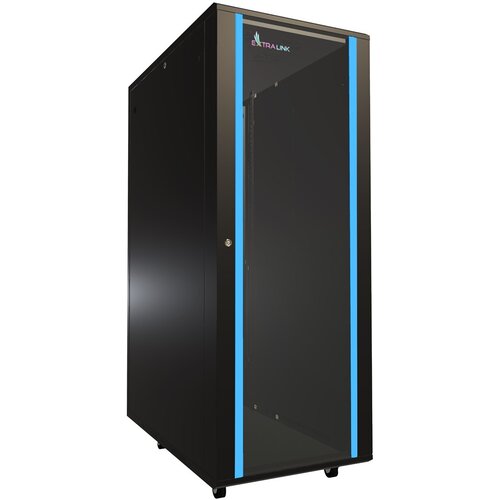 Extralink Rackmount cabinet 32U 600x1000 Black standing Slike