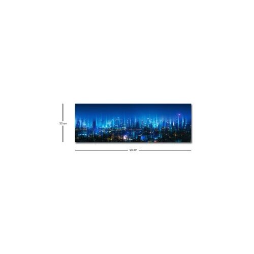 Wallity Slika na platnu sa LED osvetljenjem 30x90cm Slike