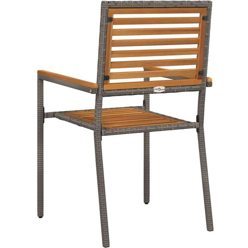  Vanjske Stolice 4 pcs Siva smeđa Slike