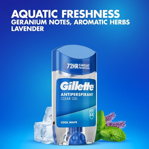Gillette Cool Wave gel antiperspirant za mu&amp;scaron;karce 70 ml Slike