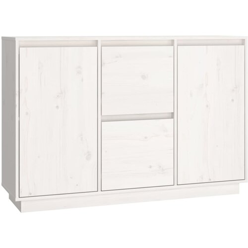 Maison Chic Komoda - Predalnik bela 111x34x75 cm trdna borovina, (21716324) Slike