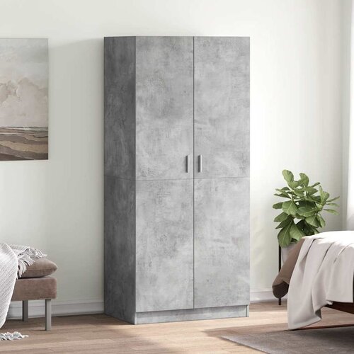 Ormar siva boja betona 80 x 52 x 180 cm od konstruiranog drva Cijene