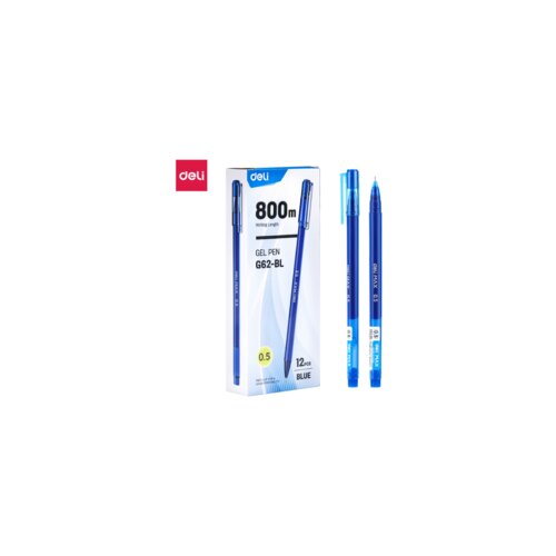 Deli ROLER GEL 0.5mm, 800M plavi ispis EG62-BL Cene