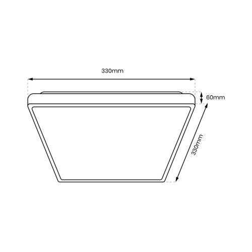  LED stropno svetlo za kupatilo DABAR LED/17W/230V 4000K 33x33 cm IP44 Slike