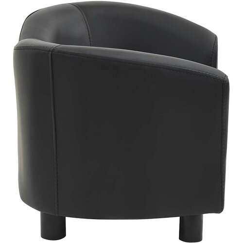 SOFA za pse crna 67 x 41 x 39 cm od umjetne kože Slike