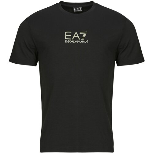 Ea7 Emporio Armani Majice s kratkimi rokavi TRAIN GOLD LABEL TEE PUNTO ROMA BIG LOGO 7M000301 Črna Slike