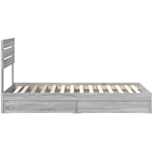  Okvir za krevet Siva Sonoma 90 x 190 cm Konstruirano drvo Slike