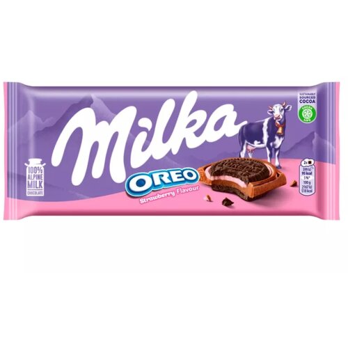 Milka mlečna čokolada Oreo Jagoda, 92 g Cene