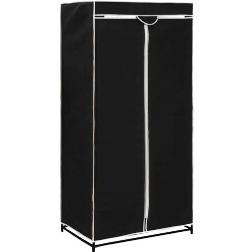 VidaXL garderobna omara 75x50x160 cm črna Slike
