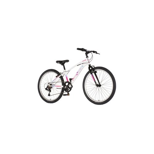 Venssini bicikl junior 24 arcadia 24" 12" v-brake 6 brzina 132-155cm (xs) belo roze 1242035 Cene
