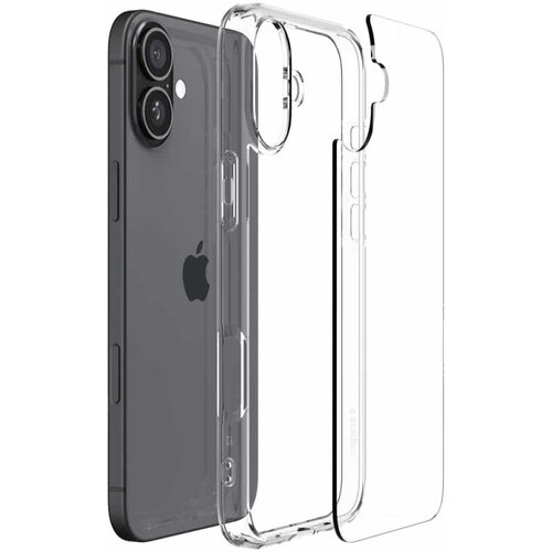 Spigen Ultra Hybrid maska ACS08197 za iPhone 16 - Clear Slike