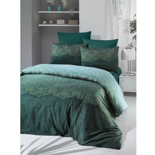 Colourful Cotton Satenska posteljina (135x200) Pandora Green Cene