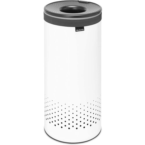 Brabantia Laundry Bin, 35 L dark grey / white Slike