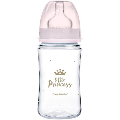 Canpol fla&scaron;ica za bebe royal baby roze 240ml, 3m+ Cene