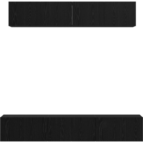 vidaXL Set TV komoda Ostalo s pohranom s vratima 5 pcs Crni hrast 80 x 30 x 30 cm Cene