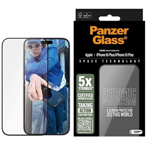 PanzerGlass KALJENO STEKLO KERAMIČNA ZAŠČITA ZA IPHONE 16 PLUS, (21911663) Cene