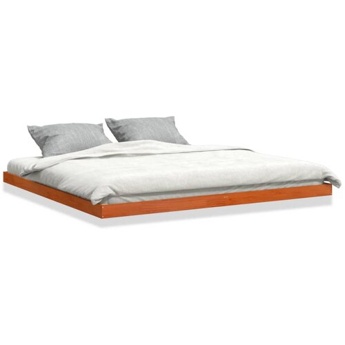 vidaXL Okvir kreveta voštano smeđi 200 x 200 cm od masivne borovine Cene