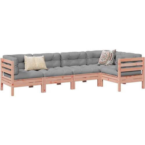 vidaXL 5-dijelni set vrtnih sofa s jastucima masivno drvo duglazije Cijene