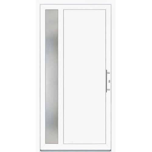 PANTO pvc vhodna vrata K011 bela 100 cm x 200 cm desno Cene