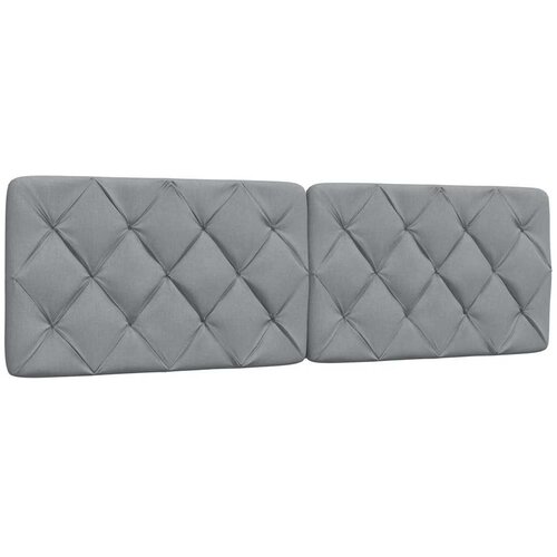 vidaXL Vzglavna stranica svetlo siva 160 cm blago Cene