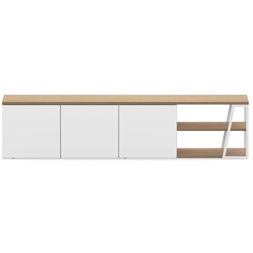TemaHome Bijela TV komoda u dekoru hrasta 190x45 cm Albi - Slike